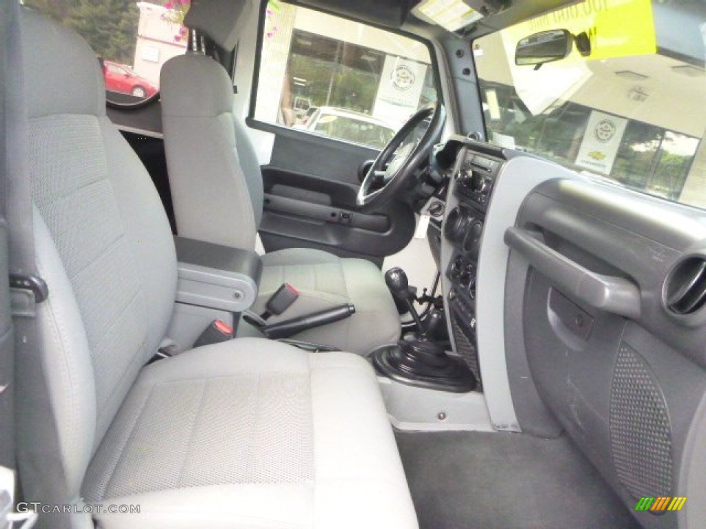 2009 Wrangler Rubicon 4x4 - Stone White / Dark Slate Gray/Medium Slate Gray photo #3