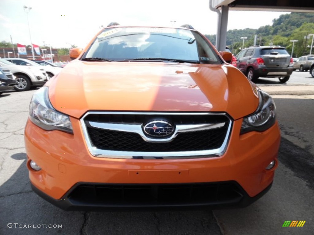2014 XV Crosstrek 2.0i Premium - Tangerine Orange Pearl / Black photo #9