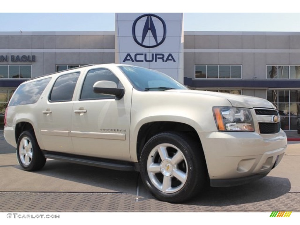 2007 Suburban 1500 LT - Gold Mist Metallic / Light Cashmere/Ebony photo #1