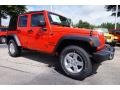 Firecracker Red - Wrangler Unlimited Sport S 4x4 Photo No. 4