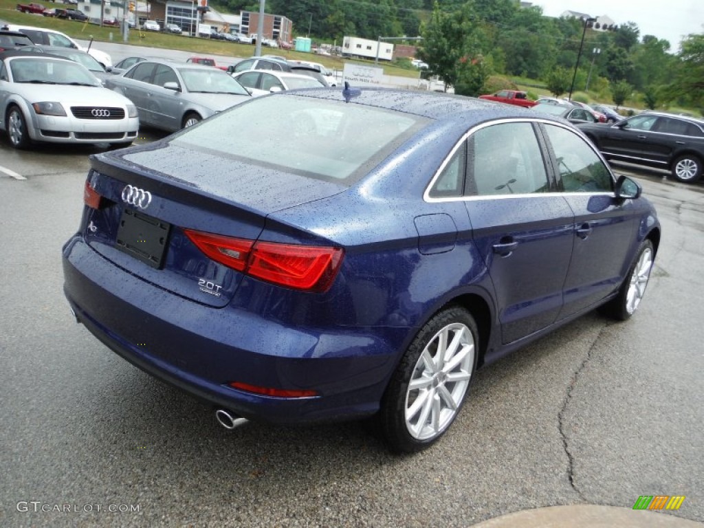 2016 A3 2.0 Premium Plus quattro - Scuba Blue Metallic / Chestnut Brown photo #11