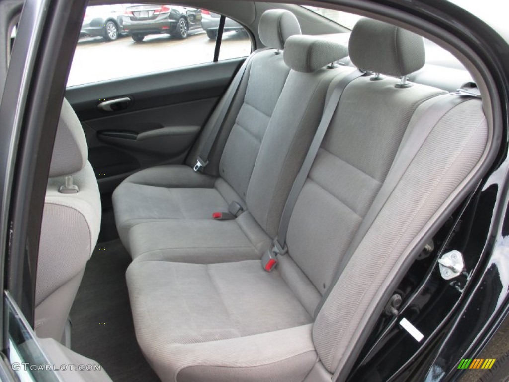 2010 Civic LX Sedan - Crystal Black Pearl / Gray photo #8