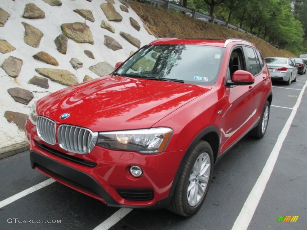 Melbourne Red Metallic 2016 BMW X3 xDrive28i Exterior Photo #106452190