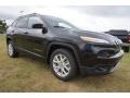 Brilliant Black Crystal Pearl 2016 Jeep Cherokee Latitude Exterior