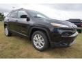 2016 Brilliant Black Crystal Pearl Jeep Cherokee Latitude  photo #4