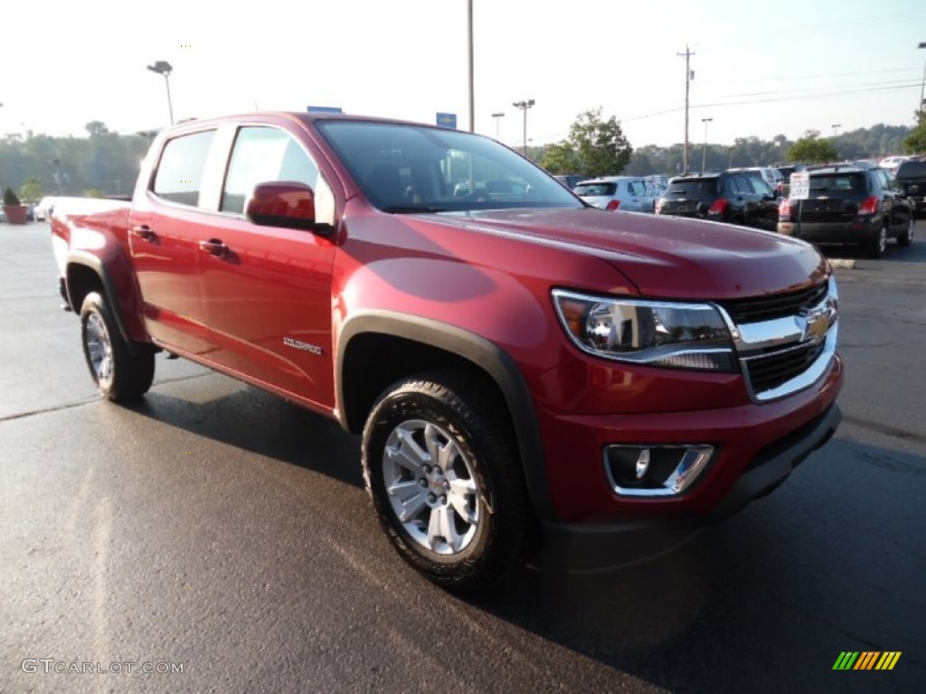 Red Rock Metallic 2016 Chevrolet Colorado LT Crew Cab 4x4 Exterior Photo #106454485