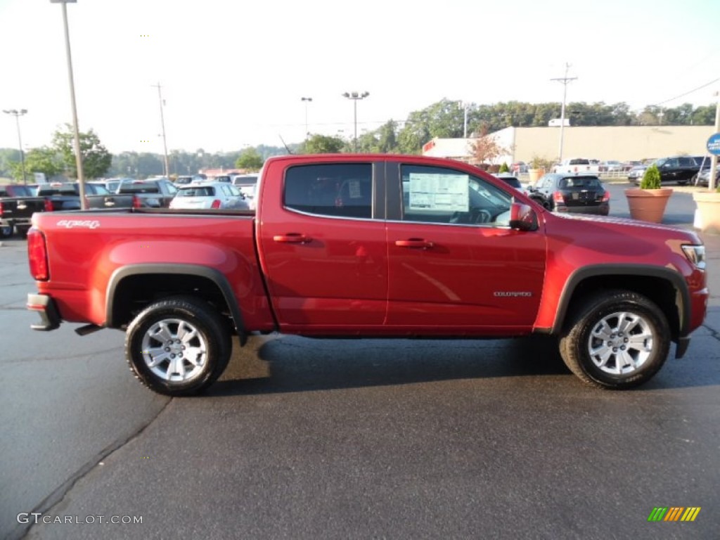 Red Rock Metallic 2016 Chevrolet Colorado LT Crew Cab 4x4 Exterior Photo #106454506