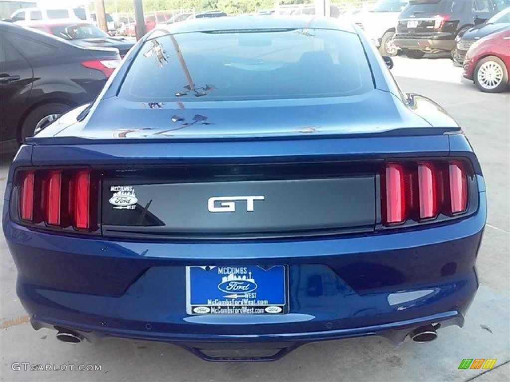 2015 Mustang GT Coupe - Deep Impact Blue Metallic / Ebony photo #8