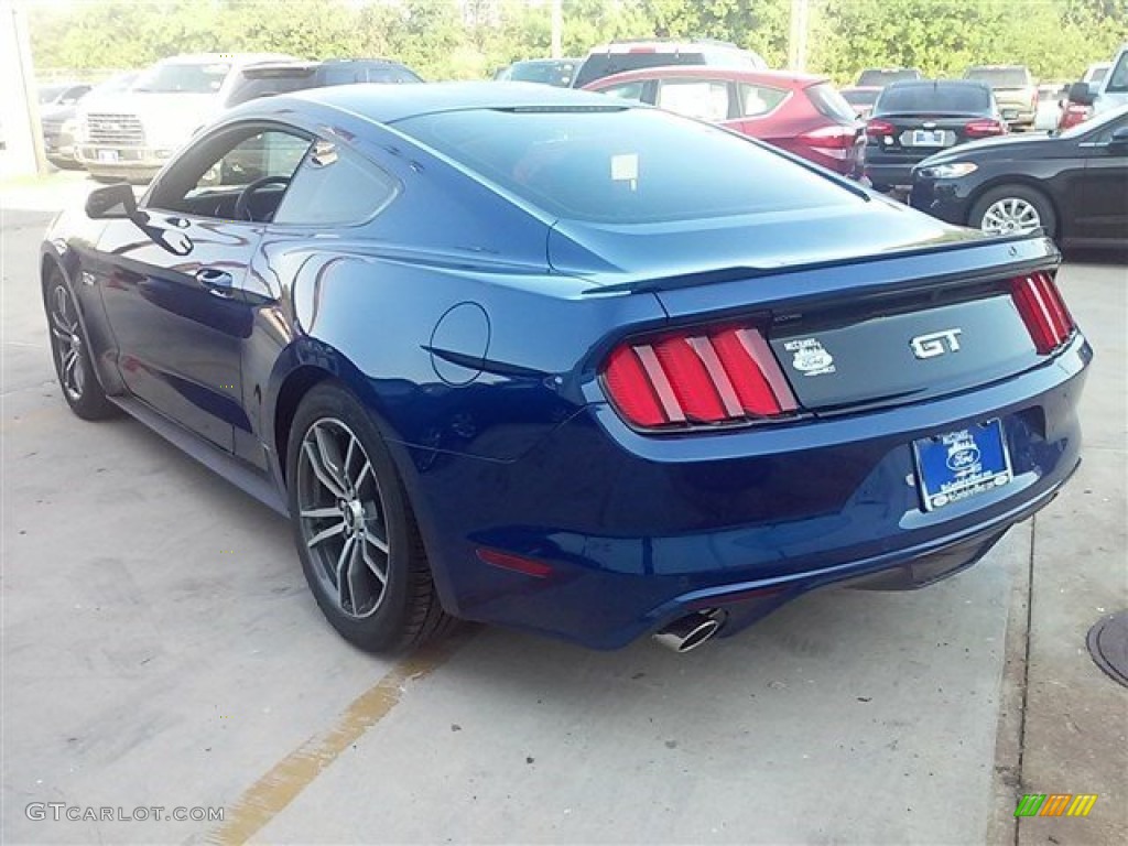 2015 Mustang GT Coupe - Deep Impact Blue Metallic / Ebony photo #9