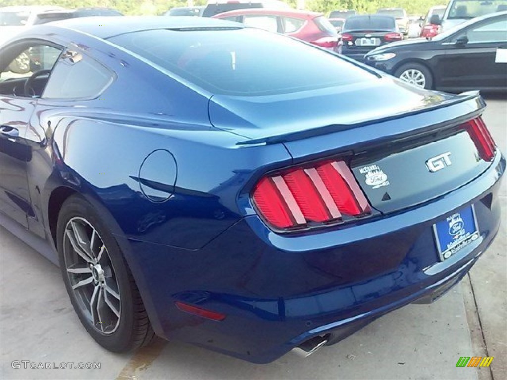 2015 Mustang GT Coupe - Deep Impact Blue Metallic / Ebony photo #10
