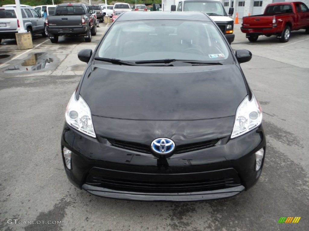 2012 Prius 3rd Gen Three Hybrid - Black / Dark Gray photo #4