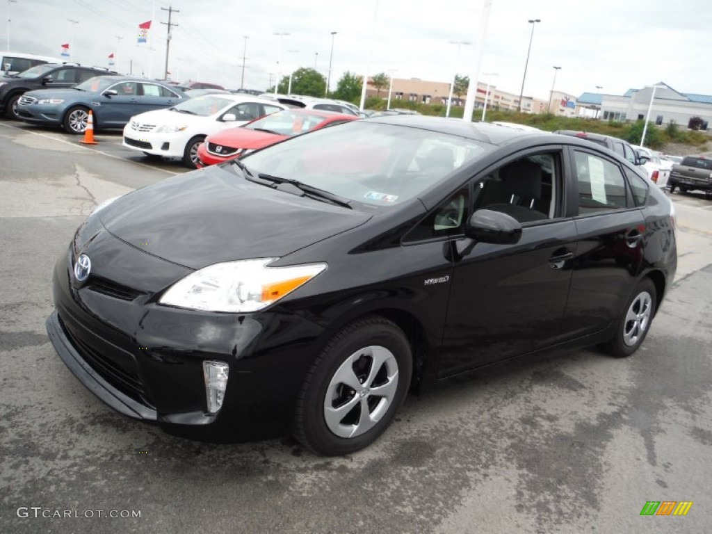 2012 Prius 3rd Gen Three Hybrid - Black / Dark Gray photo #5