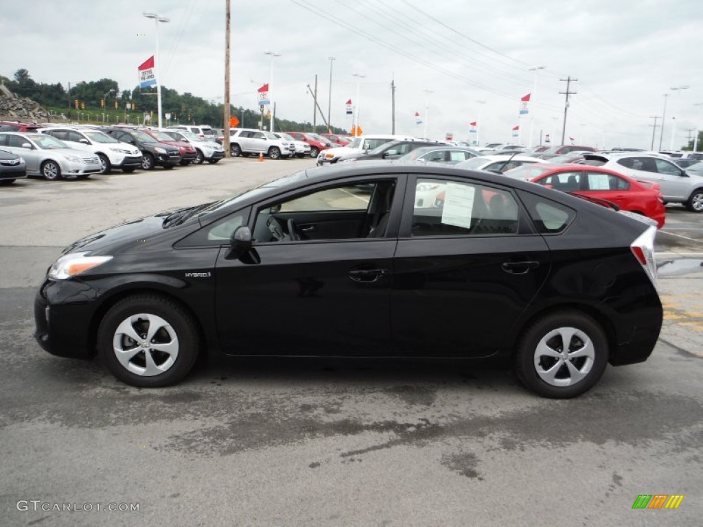 2012 Prius 3rd Gen Three Hybrid - Black / Dark Gray photo #6