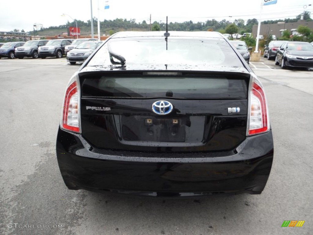 2012 Prius 3rd Gen Three Hybrid - Black / Dark Gray photo #7