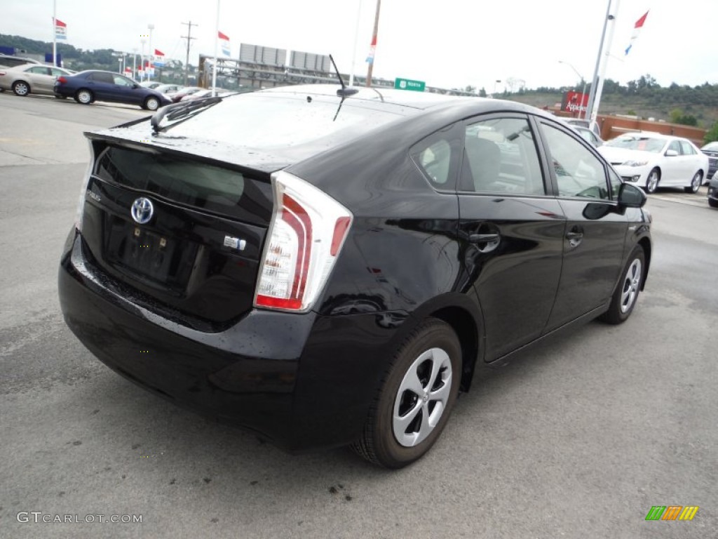 2012 Prius 3rd Gen Three Hybrid - Black / Dark Gray photo #8