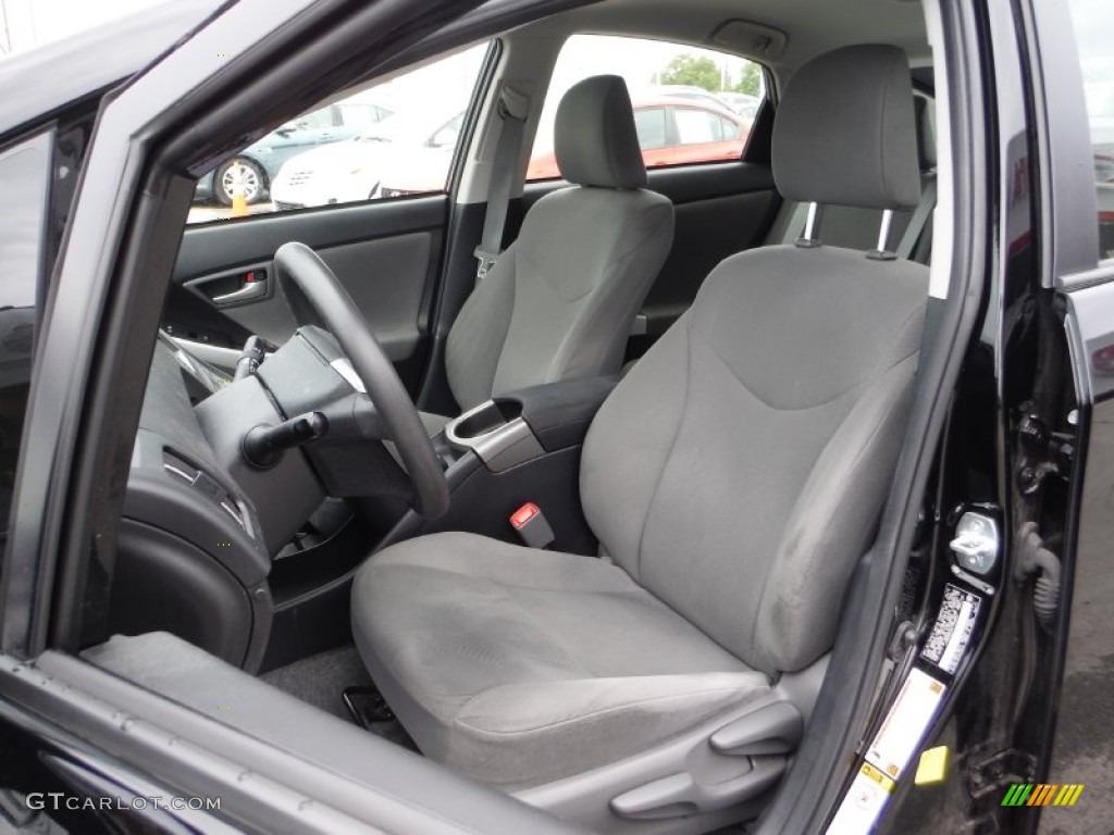 2012 Prius 3rd Gen Three Hybrid - Black / Dark Gray photo #10