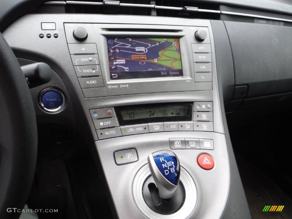 2012 Prius 3rd Gen Three Hybrid - Black / Dark Gray photo #14