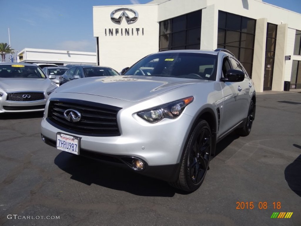 2015 QX70 AWD - Liquid Platinum / Graphite photo #1