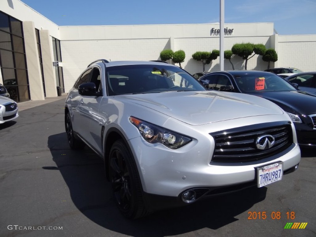 2015 QX70 AWD - Liquid Platinum / Graphite photo #3