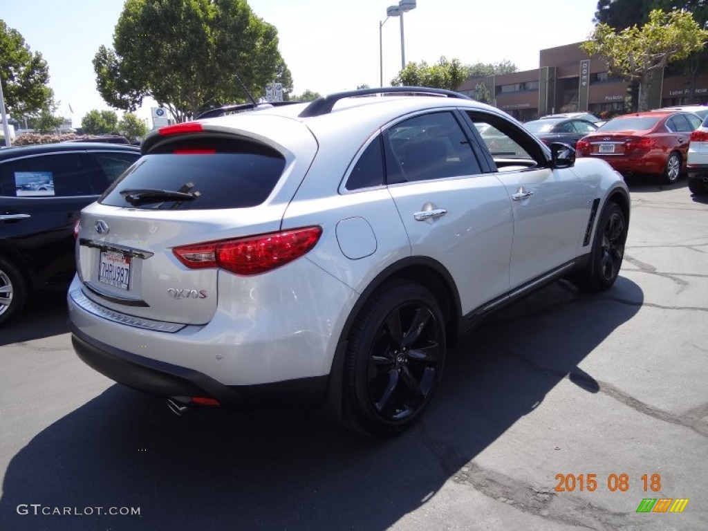 2015 QX70 AWD - Liquid Platinum / Graphite photo #6
