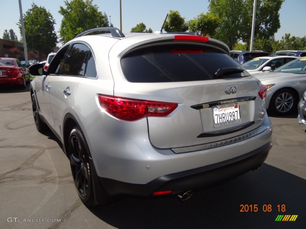 2015 QX70 AWD - Liquid Platinum / Graphite photo #8