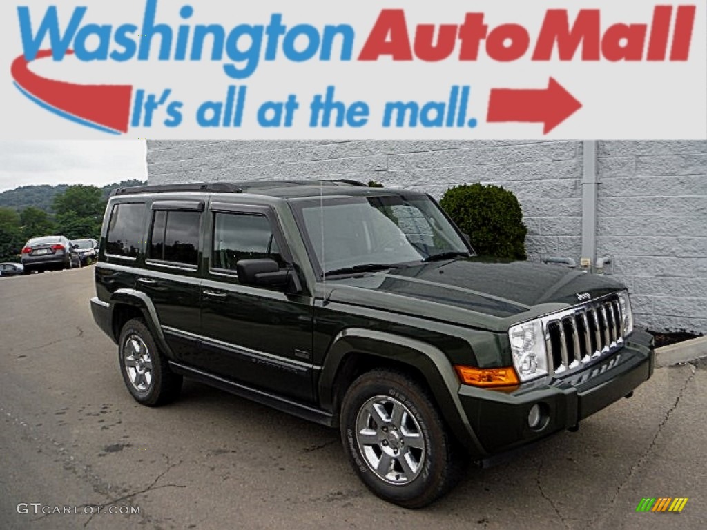 2007 Commander Sport 4x4 - Jeep Green Metallic / Medium Slate Gray photo #1