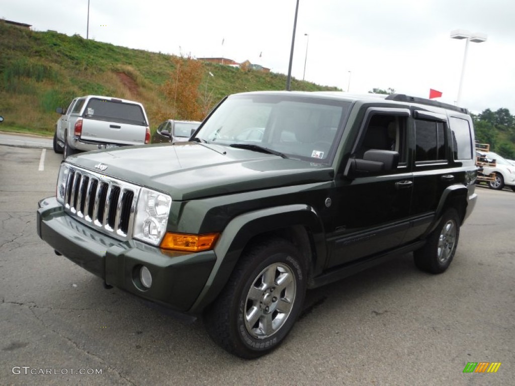 2007 Commander Sport 4x4 - Jeep Green Metallic / Medium Slate Gray photo #5