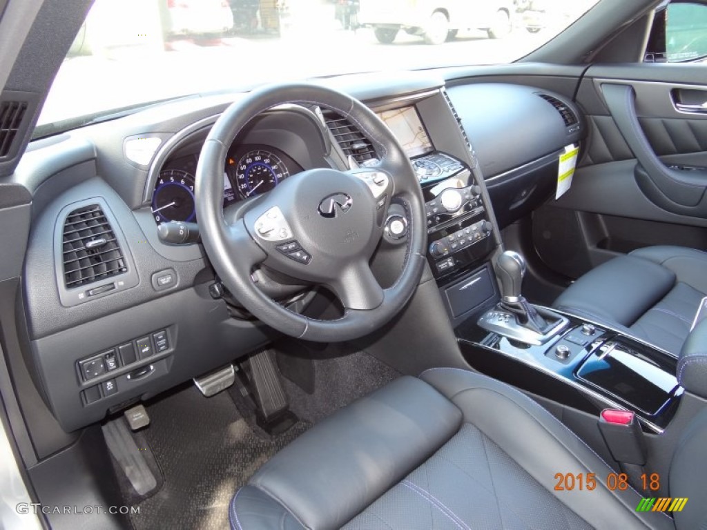 2015 QX70 AWD - Liquid Platinum / Graphite photo #16