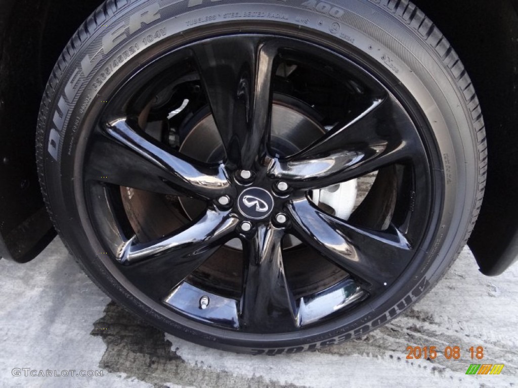 2015 QX70 AWD - Liquid Platinum / Graphite photo #19