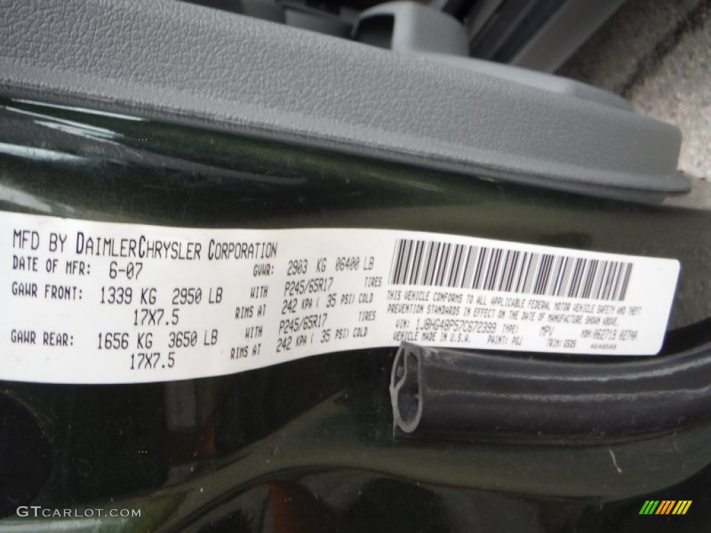 2007 Commander Sport 4x4 - Jeep Green Metallic / Medium Slate Gray photo #19