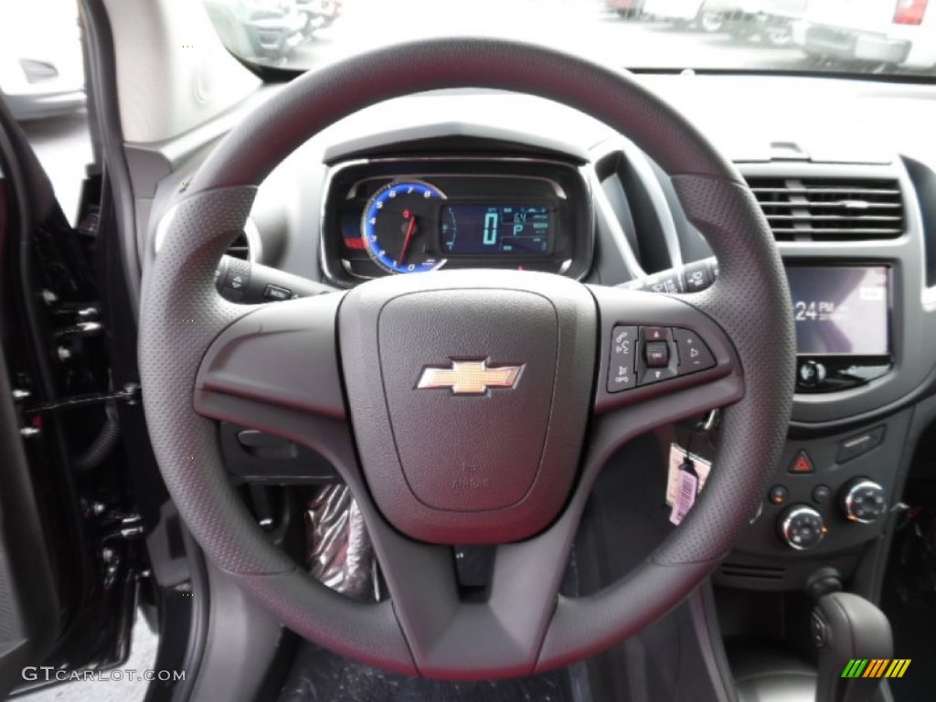 2015 Chevrolet Trax LS Jet Black Steering Wheel Photo #106461223
