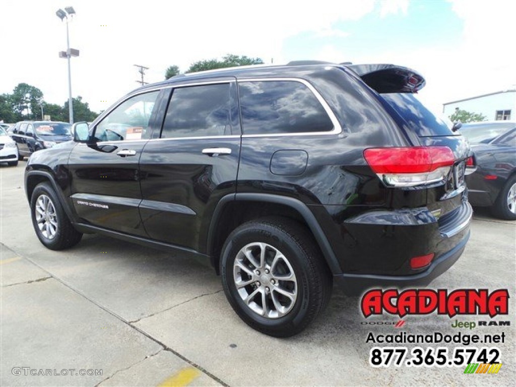 2015 Grand Cherokee Limited - Brilliant Black Crystal Pearl / Black/Light Frost Beige photo #4