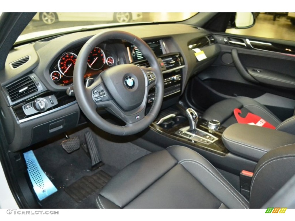 Black Interior 2016 BMW X3 xDrive35i Photo #106467169