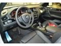 2016 BMW X3 Black Interior Prime Interior Photo