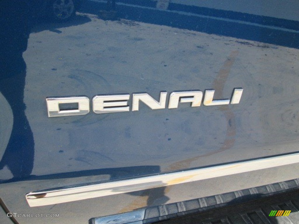 2015 Sierra 1500 Denali Crew Cab - Stone Blue Metallic / Cocoa/Dune photo #3