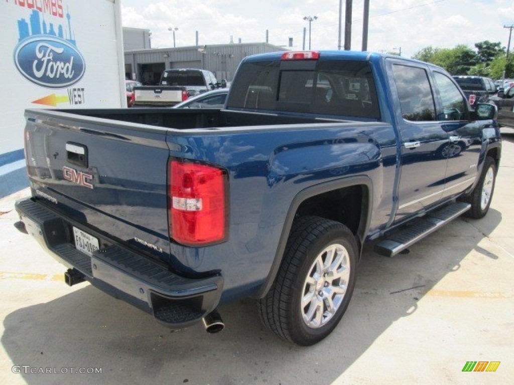 2015 Sierra 1500 Denali Crew Cab - Stone Blue Metallic / Cocoa/Dune photo #12