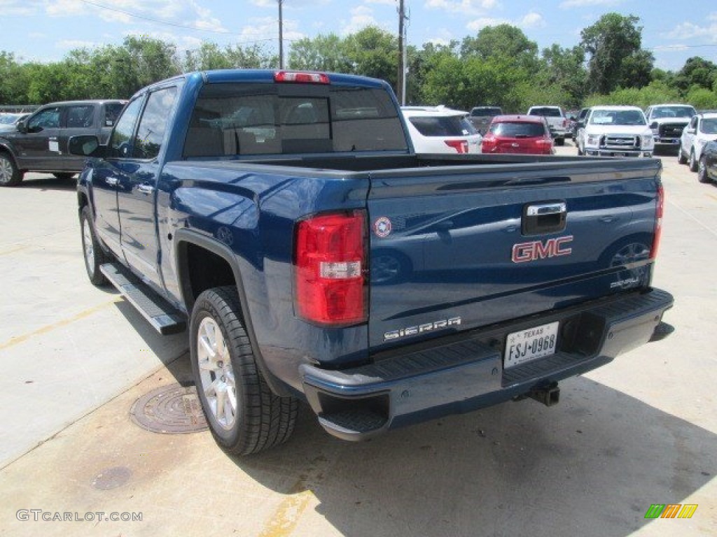 2015 Sierra 1500 Denali Crew Cab - Stone Blue Metallic / Cocoa/Dune photo #15