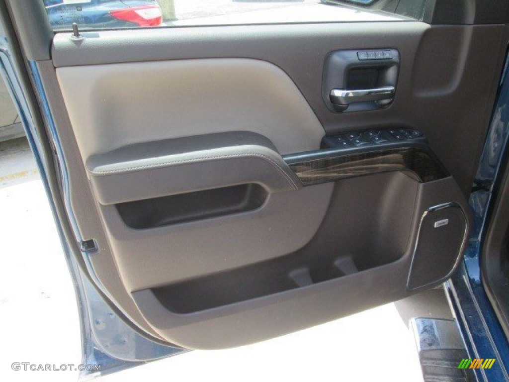 2015 Sierra 1500 Denali Crew Cab - Stone Blue Metallic / Cocoa/Dune photo #16