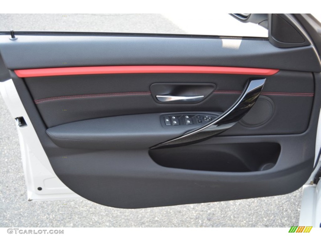 2015 BMW 4 Series 428i xDrive Gran Coupe Black Door Panel Photo #106469170