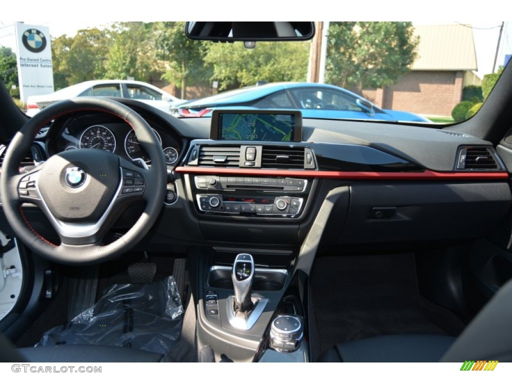 2015 BMW 4 Series 428i xDrive Gran Coupe Black Dashboard Photo #106469293