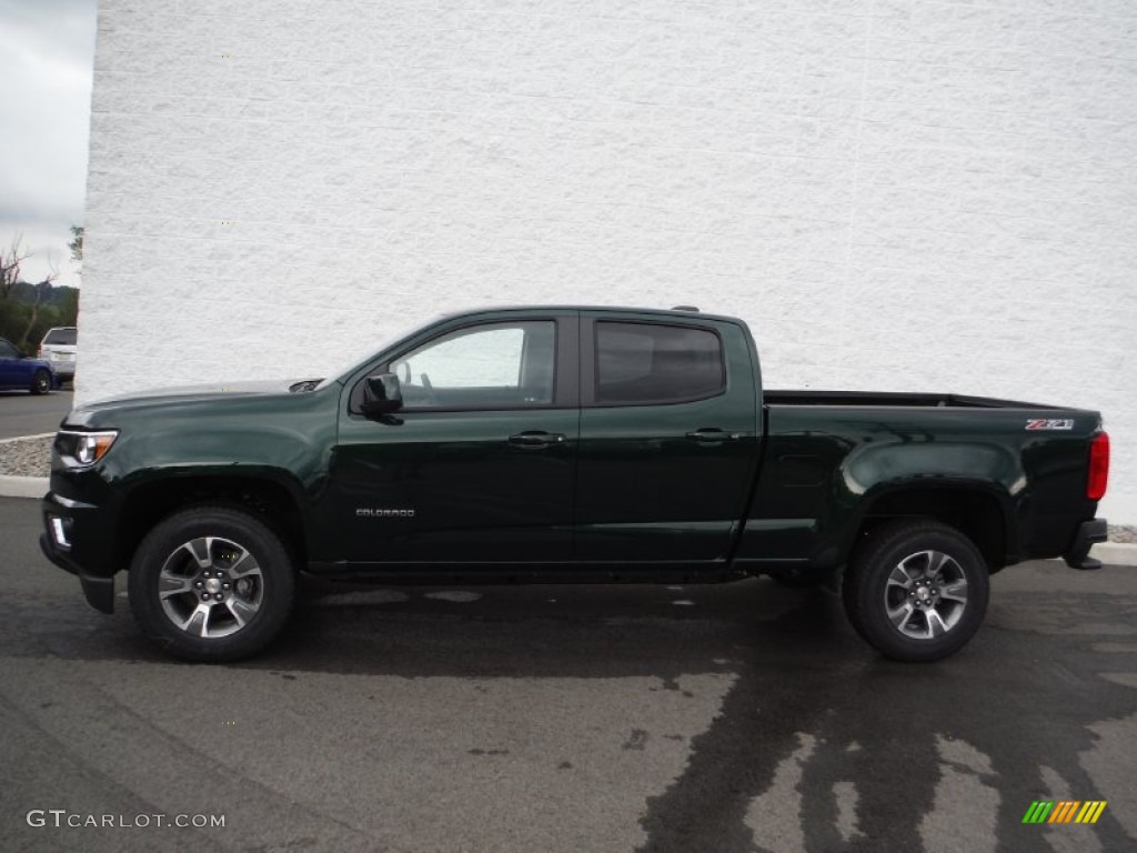 Rainforest Green Metallic 2016 Chevrolet Colorado Z71 Crew Cab 4x4 Exterior Photo #106470991