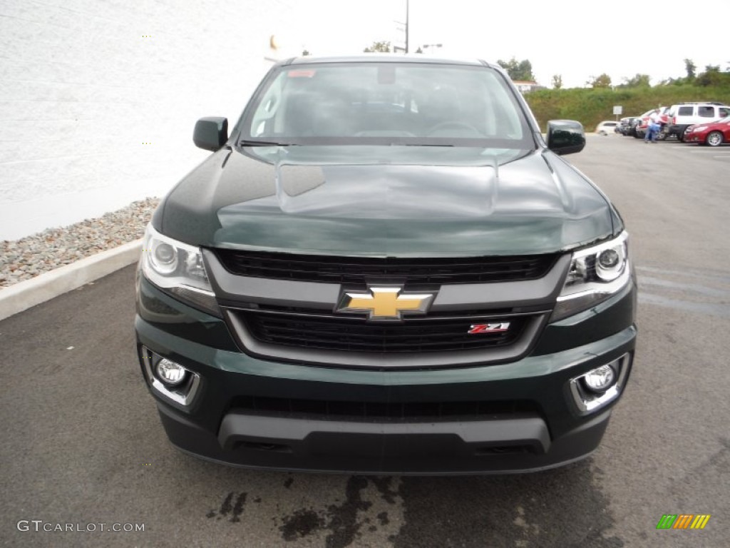 Rainforest Green Metallic 2016 Chevrolet Colorado Z71 Crew Cab 4x4 Exterior Photo #106471042