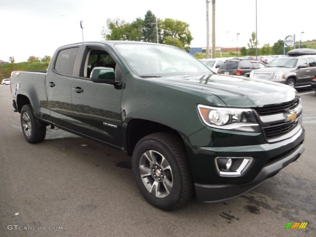 Rainforest Green Metallic 2016 Chevrolet Colorado Z71 Crew Cab 4x4 Exterior Photo #106471060