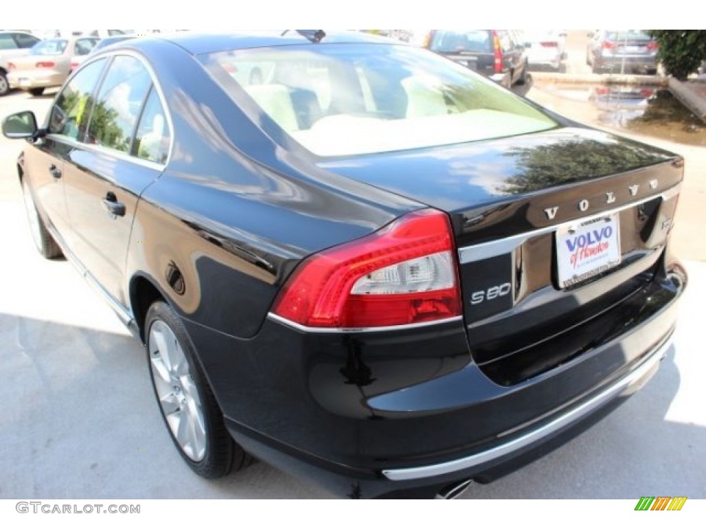 2016 S80 T5 Drive-E Platinum - Black Stone / Beige photo #6