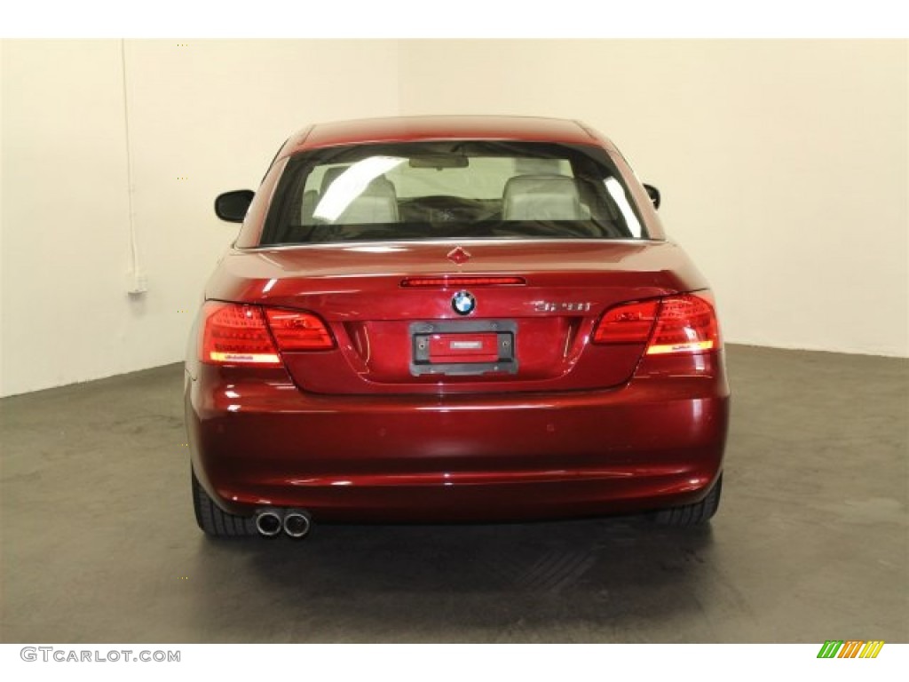 2012 3 Series 328i Convertible - Vermilion Red Metallic / Oyster/Black photo #10