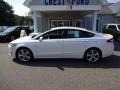 2016 White Platinum Tri-Coat Metallic Ford Fusion SE  photo #4