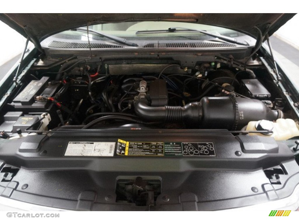 2002 F150 XLT SuperCab - Dark Highland Green Metallic / Medium Graphite photo #34