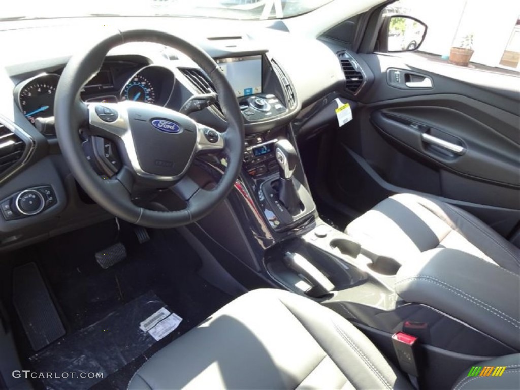 Charcoal Black Interior 2016 Ford Escape Titanium 4WD Photo #106473814