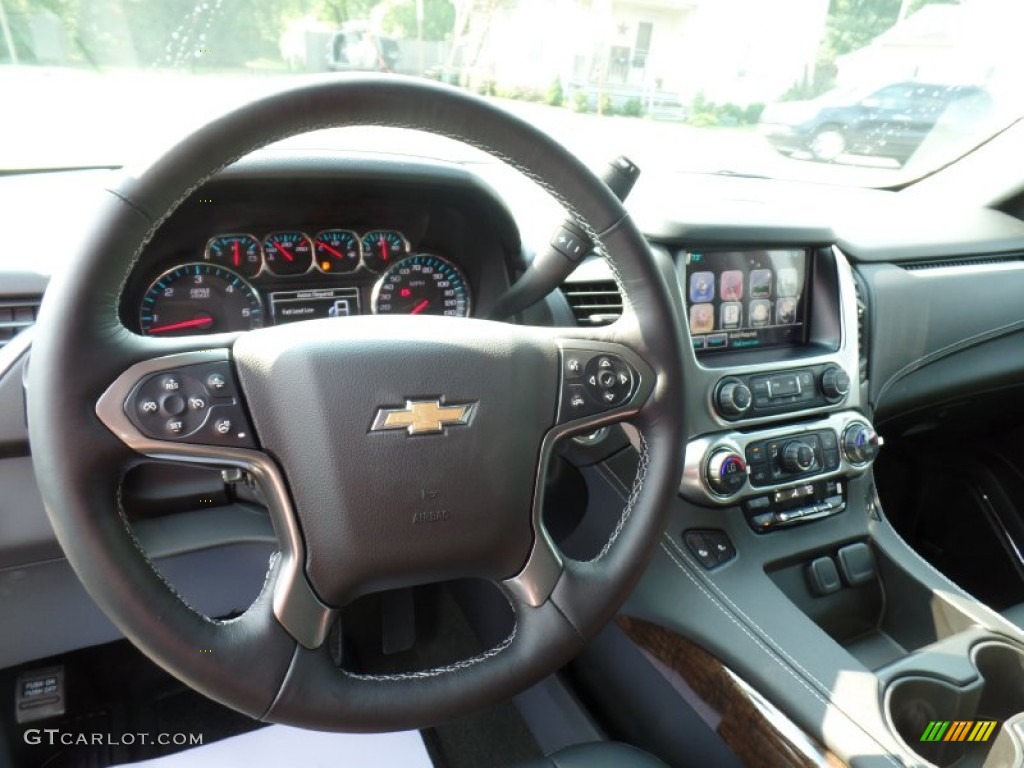 2016 Chevrolet Suburban LT 4WD Jet Black Steering Wheel Photo #106475632