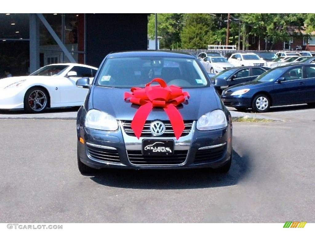 2006 Jetta 2.5 Sedan - Shadow Blue Metallic / Anthracite Black photo #2